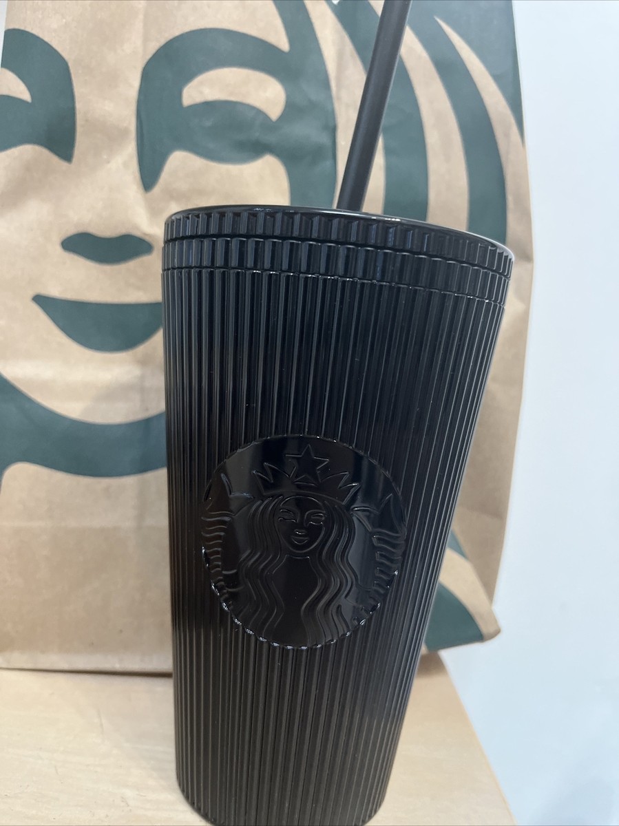 Starbucks Coffee - blacktide　スタバ 福袋 2024 Starbucks 2024 Black Pleated Tumbler 16oz Grande Cold Cup | eBay