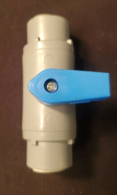 Lot of Zoro Select 3/8'' Push  Connect Pvc Ball Valve Inline G3450614 QTY 4