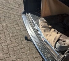 Für Mercedes S205 T-Modell Ladekantenschutz Edelstahl + Abkantung Matt