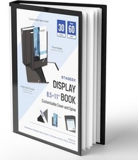 30-Pocket Portfolio Binder Display 60 Pages, 8.5x11