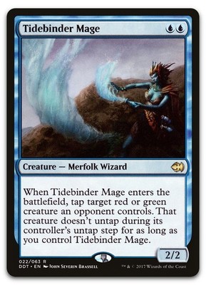 Tidebinder Mage #22 (NM) Merfolk vs Goblins DDT Magic MTG
