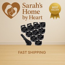 60 Pieces Magnetic Zip Tie Mount Multipurpose Cable Holder Magnets Magnetic W...