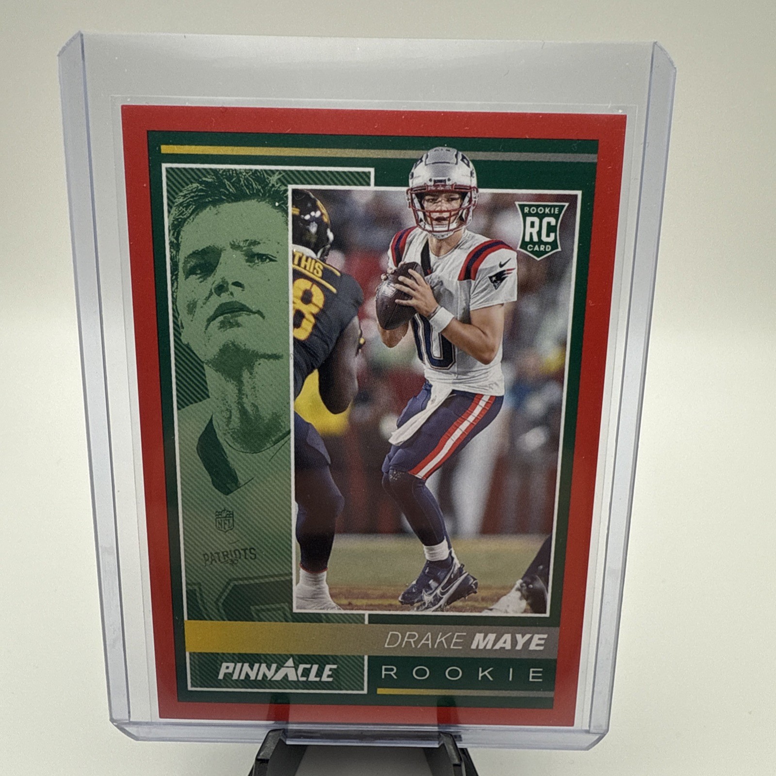 Drake Maye 2024 Panini Encore Pinnacle Red /49 RC Rookie Card #229 Patriots