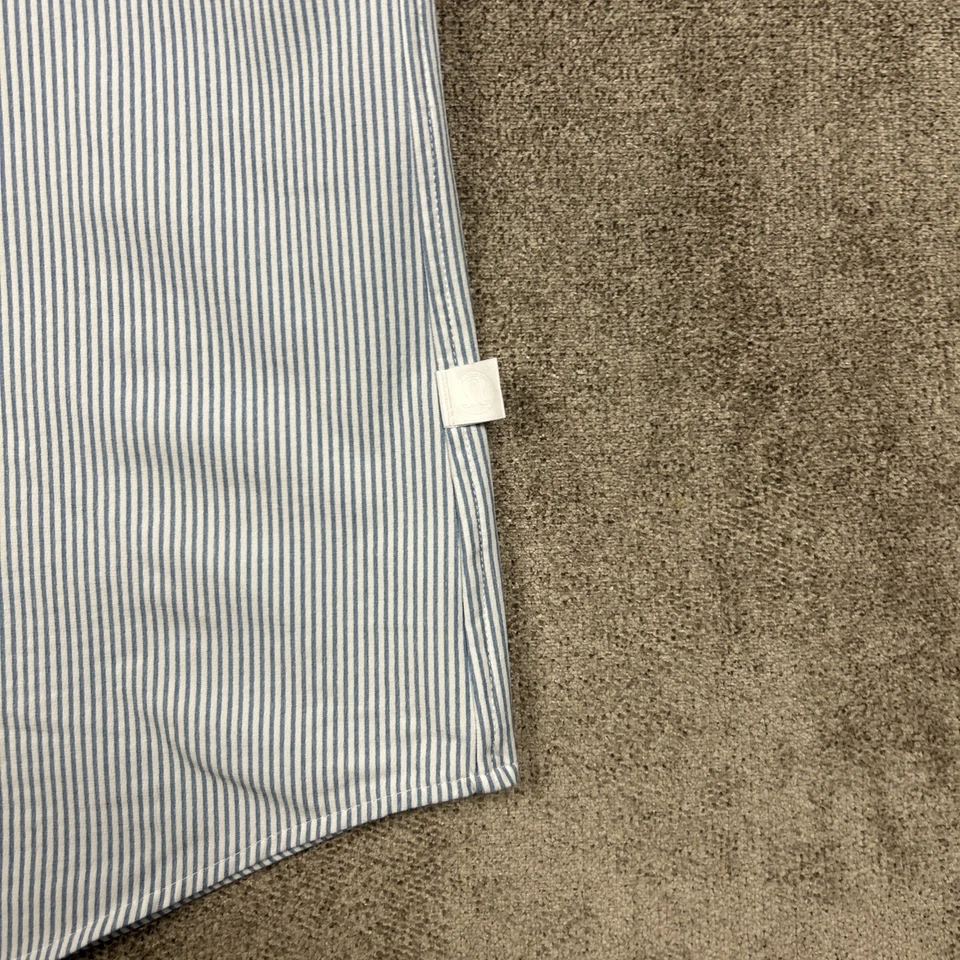 Nueva Camisa Lululemon Venture Para Hombres 2XL Abotonada Blanca Azul Manga Larga Informal Foto 3 de 4