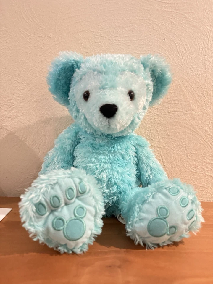 Walt Disney World Hidden Mickey Pre-Duffy Bear 16" Plush Aqua Mint Green RARE - Image 2 of 4