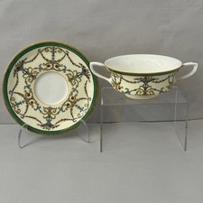 Set of soup bowl and Saucer Vintage Royal Wor...