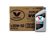 High-Performance 20W-50 Racing Motor Oil, 1 QT - Case of 6 Bottles