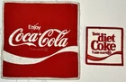 VINTAGE ENJOY COCA COLA & TASTE DIET COKE UNIFORM PATCHES PATCH LOT ADVERTISING