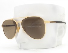 Prada Sunglasses Shiny Gold on Tortoise Brown Tinted SPR A58 5AK-90F with Case