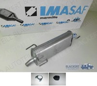 Imasaf ESD Auspuff Endtopf + Anbauteile für Opel Meriva 1.6 + 1.6 16V