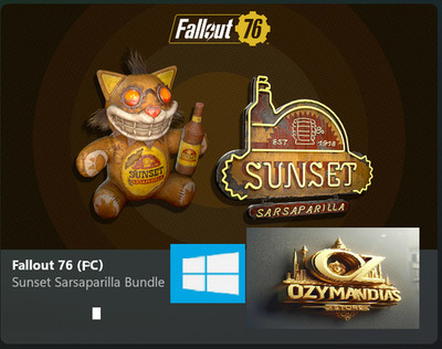 Fallout 76 Sunset Sarsaparilla Bundle 2025 FOR PC windows version not Steam