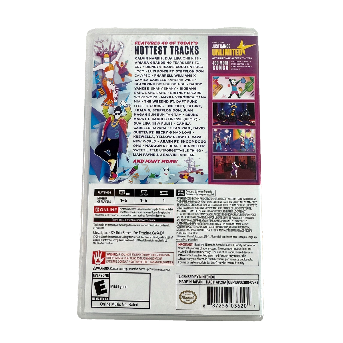 Ubisoft Wii Just Dance 2019 Song List Ubisoft Just Dance Wii 2019