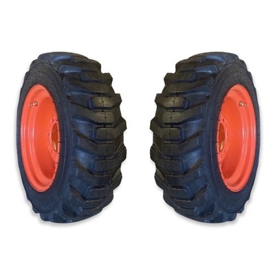 Pair of 2-HD 27X8.50-15 6 lug Tires/Rims for Kubota Tractor & more 27-8.50-15