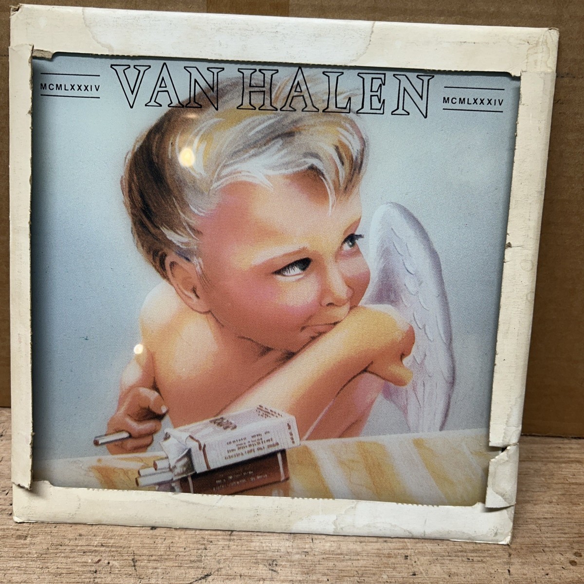 Vintage Van Halen 1984 Album Cover Carnival Prize Glass Mirror 12