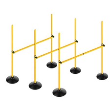 Adjustable Height Agility Hurdle Set Multi-Function Soccer Trainning Pole Set...