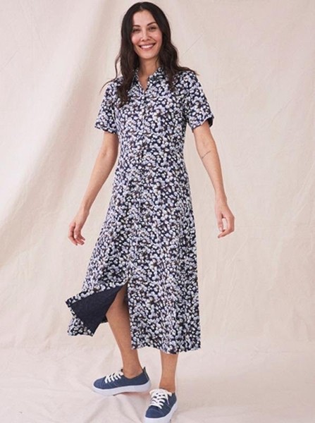 Women White Stuff Dress Multicolor Modal 38