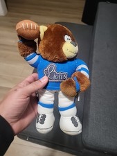Peluche orsacchiotto vintage Detroit Lions 1991 roba buona NFL calcio