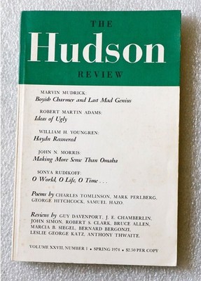 Frederick Morgan (Editor)  The Hudson Review Vol XXVII No. I: Spring 1974 .