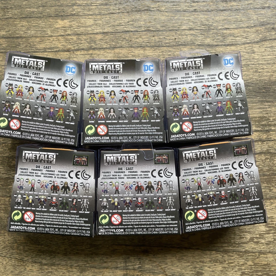 Jada Toys 2.5" Metal Diecast DC Suicide Squad Harley Quinn Lot of 6 The Joker - Image 4 of 4