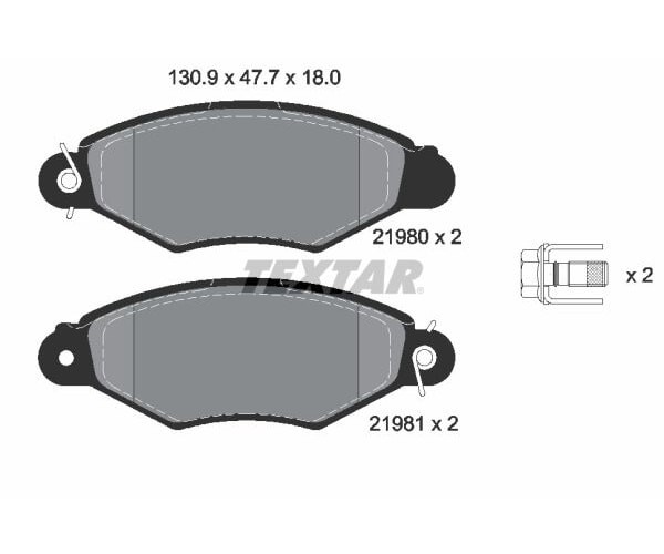 Textar BremsbeläGe Q+ Vorderachse FüR CitroËN C25 Fiat Ducato Peugeot J5-image