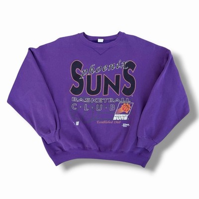 Vintage 90s Phoenix Suns Salem Sportswear Crewneck Sweatshirt Purple Size XL