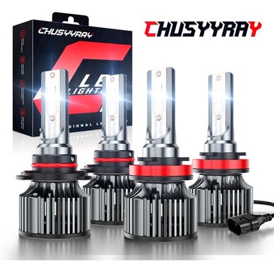 For Chevy Silverado 1500 2007-2015 Combo LED Headlight Kit Bulbs High Lo Beam