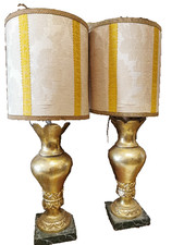 coppia portapalme legno oro mecca elettrificati lume