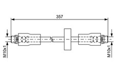 BOSCH Bremsschlauch 1 987 481 591 für AUDI ALLROAD 4BH C5 TDI quattro