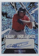 2021 Leaf Flash of Brilliance Platinum Blue /50 Triston Casas #FB-TC1 Auto 0s3