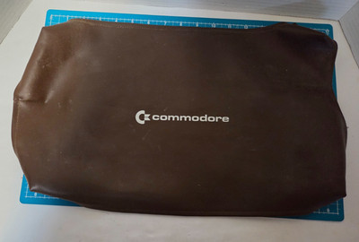 Crown Custom Computer Brown Faux Leather Dust Cover 16''x14'' Atari Commodore