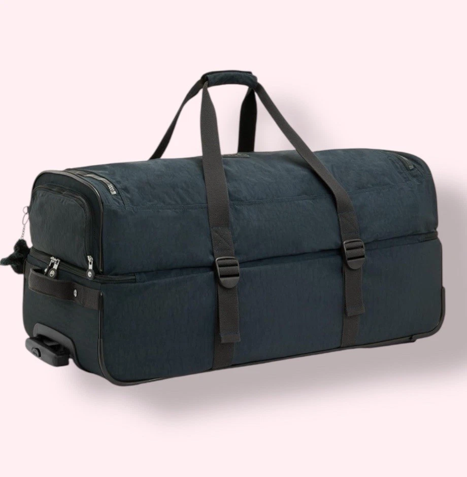 KIPLING TEAGAN Large Luggage & Digit Padlock Wheeled Travel Suitcase BLUE - Image 4 of 4