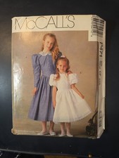 McCall's P471 1990 Size CF 4,5,6, Girl's Dresses, Uncut FF