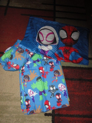 MARVEL SPIDEY AND HIS AMAZING FRIENDS TWIN SHEET SET VGUC