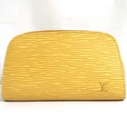 Auth VTG LOUIS VUITTON Yellow Epi Dauphine PM Pouch Cosmetic Bag M48449 SP0031 F