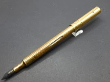 Eagle Pencil Company Gold Plated Fountain Pen - Coin Filler? - Lot 2D