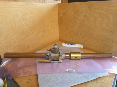 Hill-Rom 1 In Gas Medical Grade Bronze 3-Piece Full Port Ball Valve