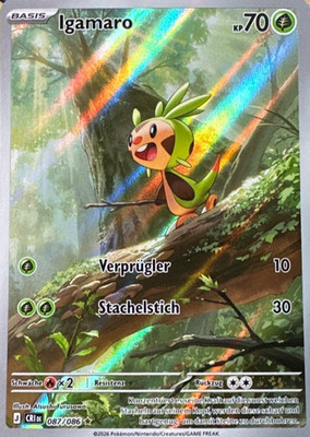 Pokemon Wachsendes Chaos Igamaro CRI 087/086 Near Mint deutsch