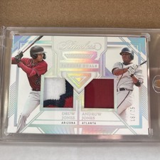2023 Panini Flawless Druw Andrew Jones PATCHES DUALS SILVER 18/25 AZ Braves 🔥🔥
