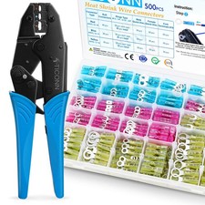 500PCS Heat Shrink Wire Connectors, Crimping Tool