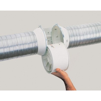 SOLER & PALAU TD-100 Plastic 4''dia,3.8''H,3.8''W Inline DuctFan 3CGA3