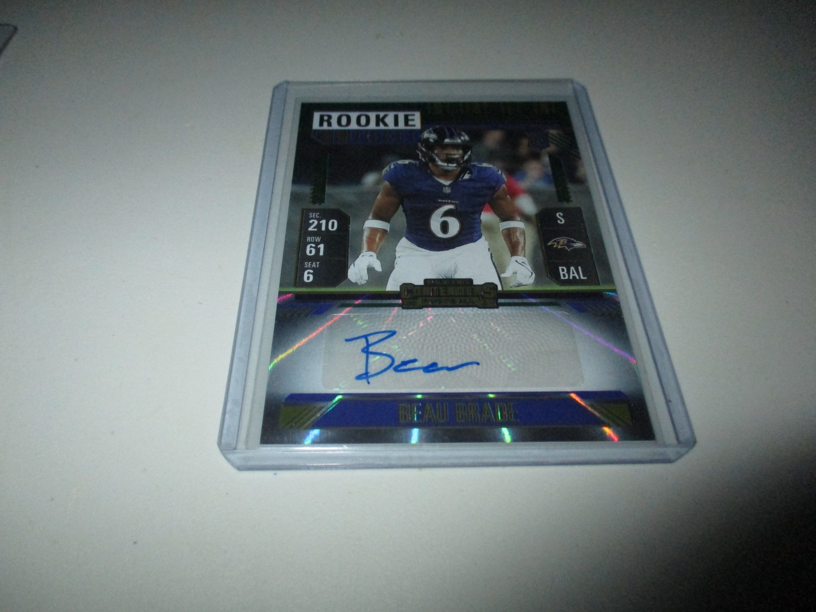Beau Brade 2024 Panini Contenders Rookie Ticket Auto Green RC #233