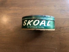 Vintage 1983 SKOAL CAN SMOKELESS Empty NO TOBACCO Snuff Can Metal Lid