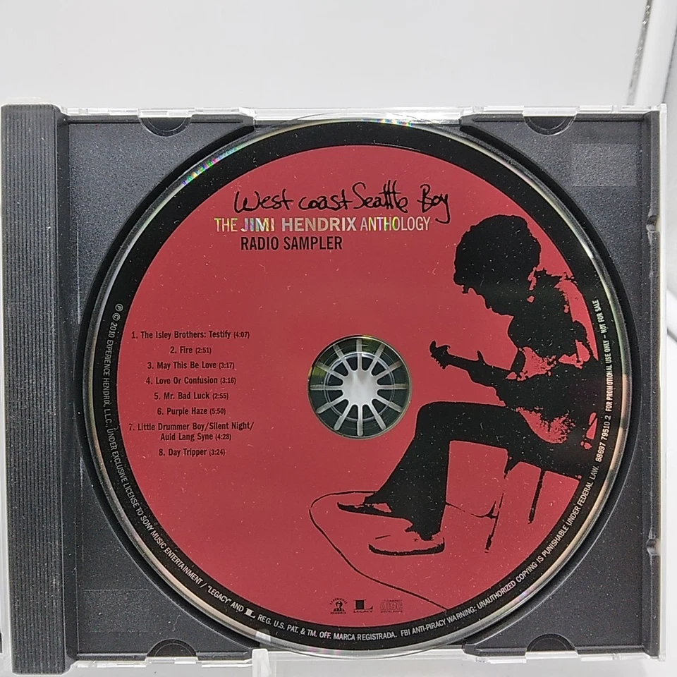 WEST COAST SEATTLE BOY JIMI HENDRIX ANTHOLOGY Radio Sampler Cd - Image 4 of 4