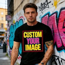 Custom T Shirts, Personalized T-shirt, Personalized Logo, Image, Photos S 3XL