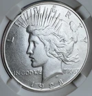 1928-S Peace Dollar, AU++, Better San Francisco Issue -7
