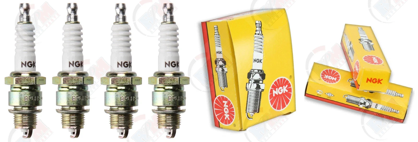 NGK BP6HS NICKEL Standard Plug Spark Plugs 7331 Set of 4