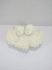 Vintage Cherub Angels Ceramic Trinket Dish With Lid