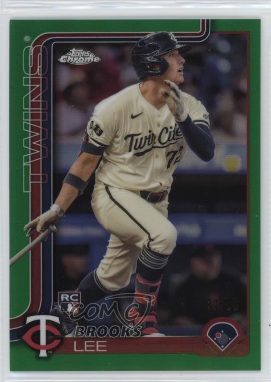 2025 Topps Chrome Green Refractor /99 Brooks Lee #234 Rookie RC