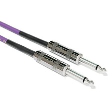 1 Piece - Guitar Instrument Mono Patch Cables Lead 400 cm - 157.48" Purple