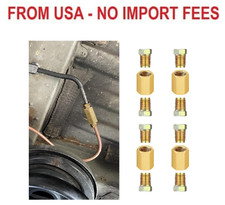 12pcs Brake Line Fittings Brake Line Connector Brake Line Kit Include 4 Unions